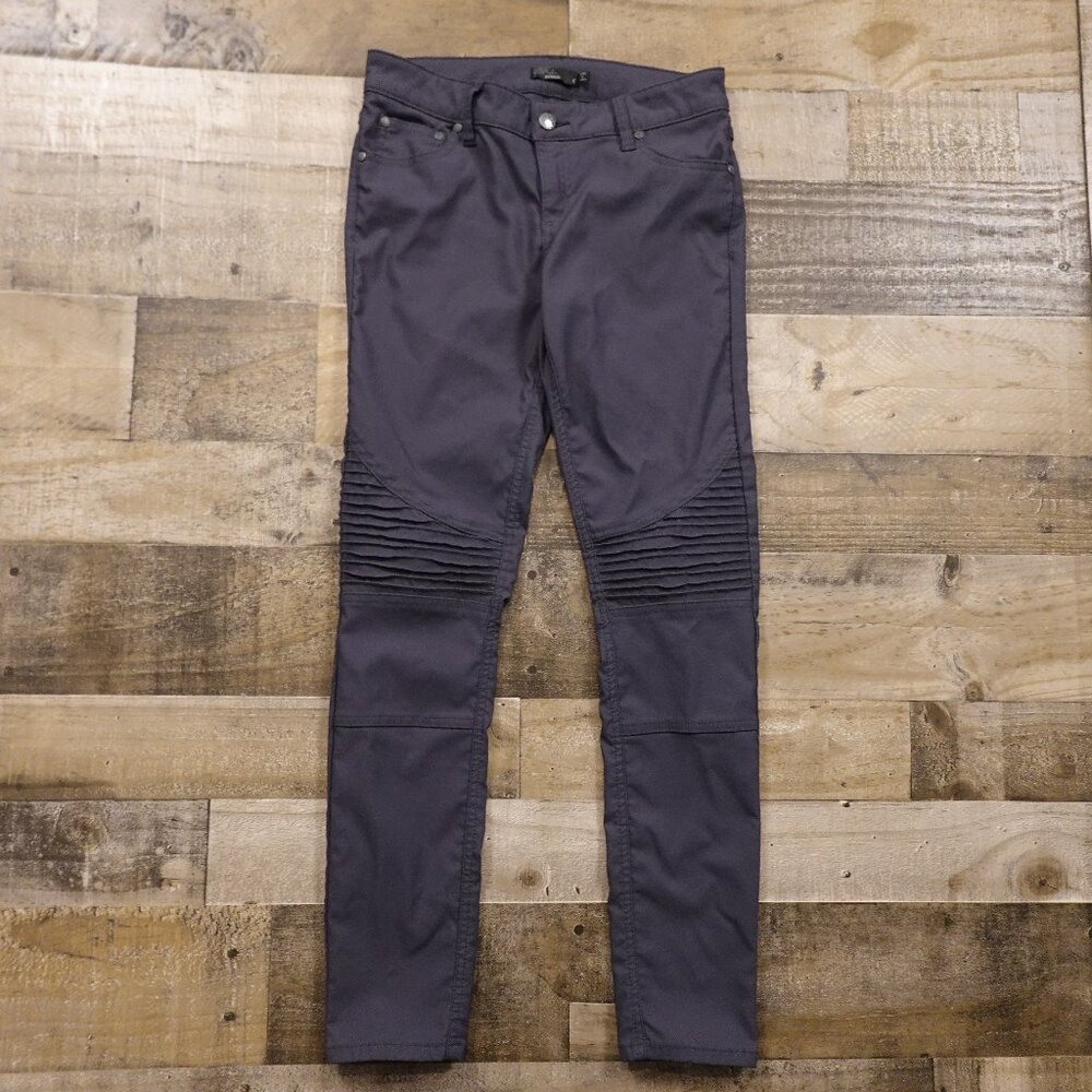 Prana Brenna Pant Women’s Size 4 Charcoal Gray Stretch‎ Slim Moto Mid Rise